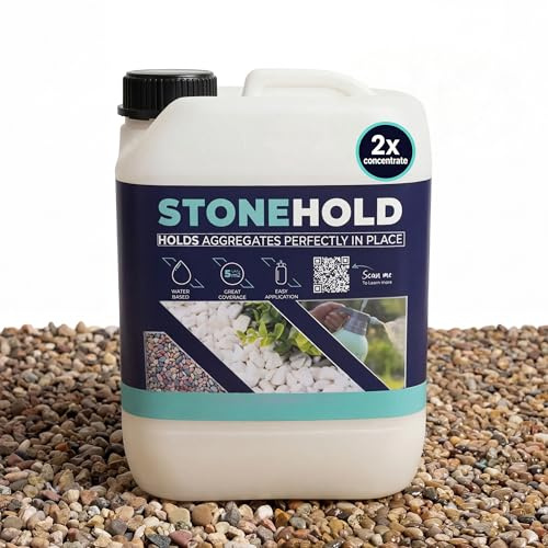 Laeto Gravel Glue Concentrated 2.5L | Water-Based Binder for Gravel, Bark, Mulch & Stones | Covers 5–8m² | Pour, Spray or Mix | Ideal for Paths, Borders & Landscaping (2.5L x 1)