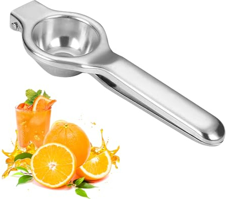 Lemon Squeezer, Hand Press Lemon Juicer, Stainless Steel Lime Squeezer, Heavy Duty Lemon Squeezer Press, Manual Juicers for Fresh Fruits Easy to Use