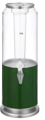 Dispensador de cerveza con núcleo de hielo, dispensador de bebidas de gran capacidad de 3 litros, torre de cerveza, barril de cerveza, dispensador de alcohol con tubo de hielo y luz LED para el hogar