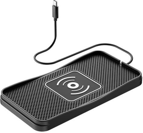 MOOWI Car Wireless Charger Pad for Audi A4 A6 Q3 Q5 A3 A5 A7 A8 TT, 20W Fast Wireless Car Charger Type-C/USB Non Slip Phone Charging Mat,A 30cm cable Type-C plug