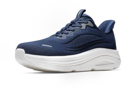 ALLSWIFIT Men's Slip On Wide Toe Box Walking Shoes Sneakers | Hands-Free, Barefoot, Cushion, Running, Tennis, Arch Support, Gym, Workout, Athletic, Fashion, StediCloud