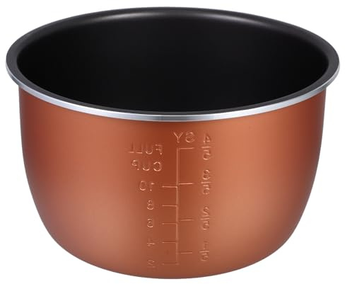 Kichvoe Doublure pour Mini Cuiseur à Riz en Alliage D'aluminium 5l Revêtement Antiadhésif, Compatible pour Cuisson de Soupes et Ragoûts