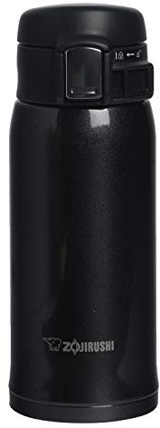 ZOJIRUSHI Thermos en acier inoxydable Noir brillant 6,5 x 7 x 17,5 cm