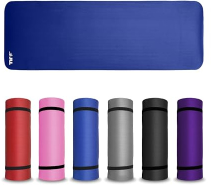 JLL Yoga Mat Multi-Size Extra Thick Exercise Mats Foam Pilates Mat for Home | 6mm/10mm, Multiple Colors, Non-Slip Texture,Tear-Resistant & Lightweight, Versatile, Floor Workouts, Fitness Mat