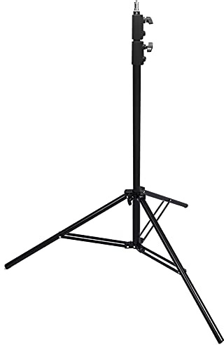 Photo Studio Tripod Stand, Spring Cushioned Portable Photography Light Stand 250cm 98 Tripod Stand, for Softbox Reflector Monolight Umbrella Video Shooting, Max Load 5kg