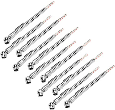 Wideskall 10-Pack Pencil Pen Style Truck Auto Vehicle Car Tire Pressure Gauge 10-100 PSI Air Meter