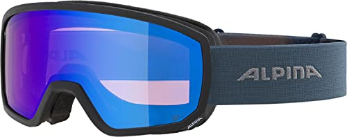 ALPINA SCARABEO S Q-LITE Skibrille, black-dirtblue ma, One Size