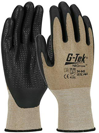 PIP FRANCE SAS - Gants tricot G-Tek® enduit Neofaom® beige/noir T9 - PIP - 34-645-9