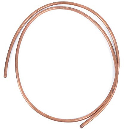 10mm OD 8mm ID Soft Coil Copper Tube Pipe 2m Length for Refrigeration Tubing Coil with High Temperature Made of Quality Copper Material
