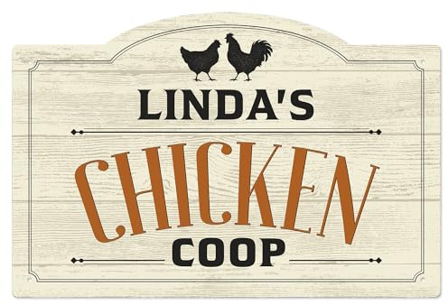 Custom Farm Chicken Coop Sign, Personalized Name Farmhouse Décor, For Outdoor and Sign, 12x18 Inches, Rust Free .063 Aluminum, Fade Resistant, Made in USA by Sigo Signs
