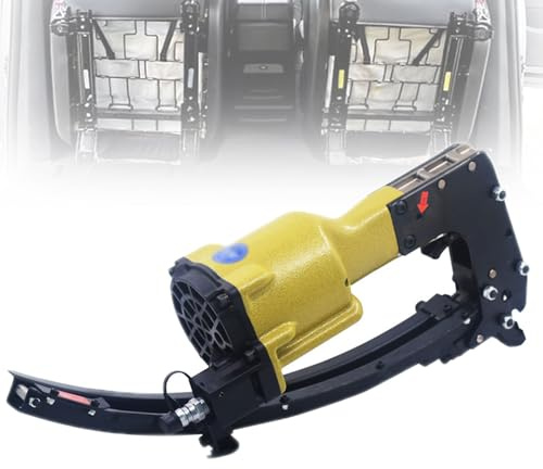 BDJSN Pneumatic Clamping Gun, M66 Air Clinching Clipper Tool, Professional Binding Fixer for Mattress, Wire Binding, Spring Fixing, Fishing Nets, Car Seat Cushions