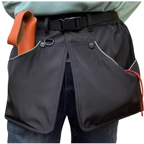 EHERDM Grembiule da addestramento per cani con tasche multiple e cinturino in vita Pantaloni da addestramento regolabili per cani Pantaloncini impermeabili per addestramento cani Abbigliamento per