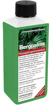 Bergpalmen - Dünger - Chamaedorea elegans - Mexikanische Bergpalme, Zierliche Bergpalme 250ml