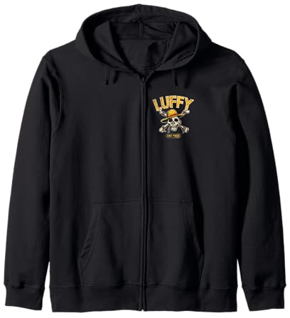Chapeau de paille Pirates Singe D Luffy Skull Crossbones Anime Sweat à Capuche
