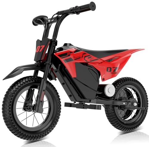 EVERCROSS EV13M Elektrisk Motor för Barn, Elektrisk Motor 150W, 8/16 km/h Hastighetsläge och 10 km Räckvidd, 12'' Motocross för Barn 3-12 År