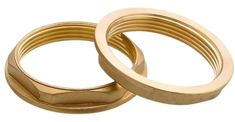 Écrous de Blocage Hexagonaux G2 en Laiton, Raccords Femelles avec Bride pour Tuyauterie Eau et Jardin
