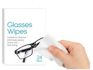 Glasses Wipes Lens for Mobile Screen Tablets 24 Pieces (1 Count)