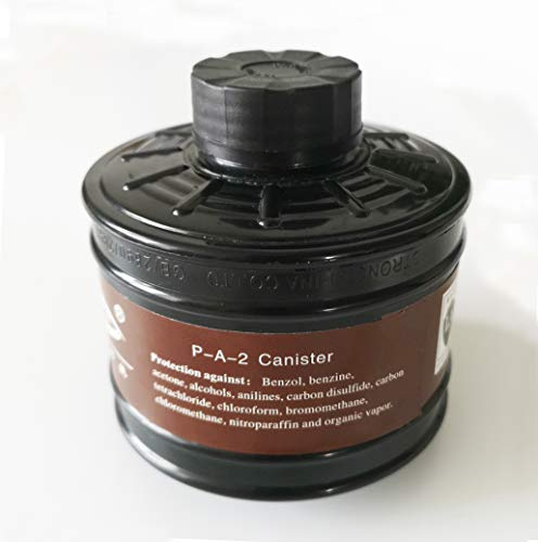 P-A-2 Organic Vapors Canister for 40mm Gas Masks 40mm Canister RD40 Canister for Respiratory Protection,1 Pack