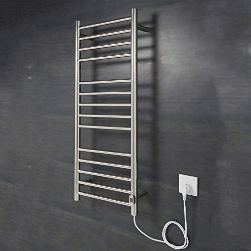NRG Electric Straight Heated Chrome Towel Rail Radiator Bathroom Central Heating Radiators 1000 x 400mm