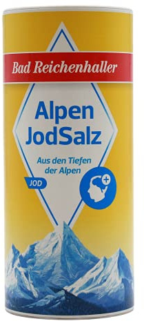 Bad Reichenhaller Alpen Jodsalz, 12er Pack (12 x 500g Dose)