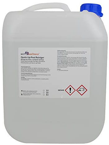 well2wellness Schwimmbadreiniger Poolreiniger - Quick-Up Pool Reiniger 5,0 l klar