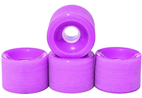 Fenteer 4Pieces Longboard Rollen Set 70x51mm Skate Board PU Roller 78A Wheel, Lila