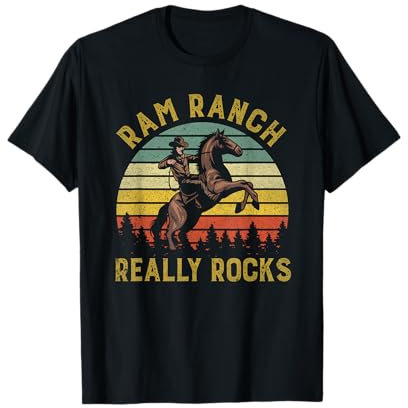 Ram Ranch rockt wirklich Vintage-Western-Cowboy-Country-Liebhaber T-Shirt