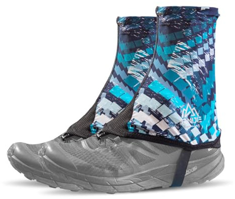 TRIWONDER Unisex damasker, andas och sandskyddad, traillöpning för utomhus, löpning, trailrunning, vandring (blå, M)