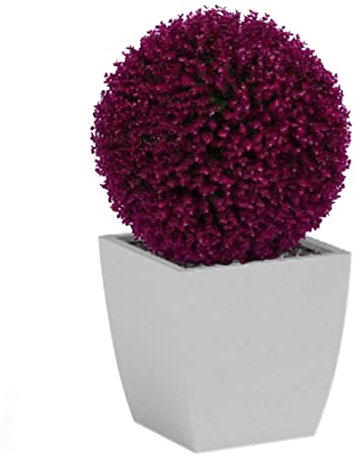 Palla Topiaria Artificiale 40 Cm Sospesa Palla Artificiale Palla in Finta Pianta Di Palla Pianta Decorativa Pianta in Finto Per Decorazione Del Soffitto Viola