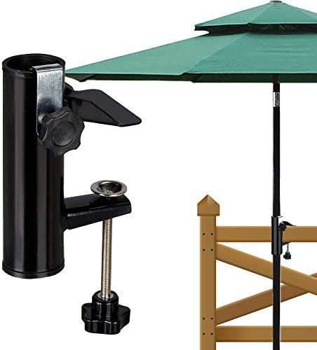 mohito oporte de Sombrilla para Balcón Soporte de Sombrilla de Balcón Soporte Parasol Balcon Para Poste Balcón Abrazadera Para Balcón Fijación Soporte, Terraza o Mesa Con Pértiga Hasta Ø 4mm