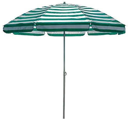 Ombrellone Ombrellone da Spiaggia a Strisce Piccolo (2m / 6.5ft) con Ancoraggio di Sabbia, Ombrellone da Tavolo da Mercato Esterno Impermeabile Portatile, Riparo da Sole Rotondo per Balcone (Color :
