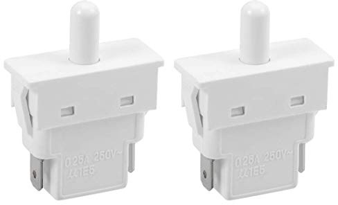 XYZOOM LTK-12 Interruptor de luz de la puerta del refrigerador NC 0.25A 250V AC 2pcs (Multiple Colors, Automático, Pulsador)