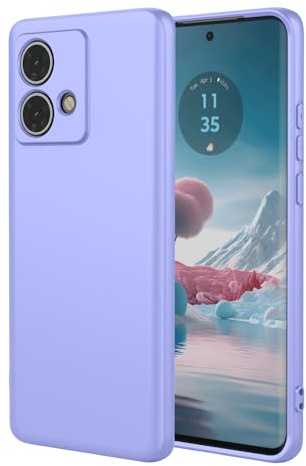 TAUYN Funda para Motorola Moto Edge 40 Neo, Suave TPU Líquido Silicona Carcasa, Ultradelgado Anticaída, Anti-choques, Delgado Funda, Púrpura
