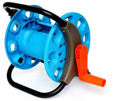 KITANDOVE Garden Hose Reel Cart Storage 25m Water Hose to Install and Store Reel