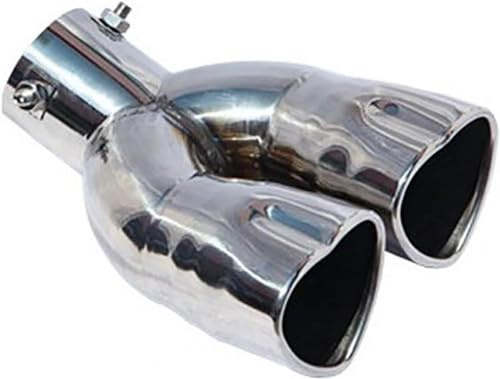 GwwEi6 Terminale Scarico Auto per Audi A3 A1 A4 Q5,Tubo Terminale Scarico Posteriore in Acciaio Inossidabile Marmitta Tubi finali Auto,D.