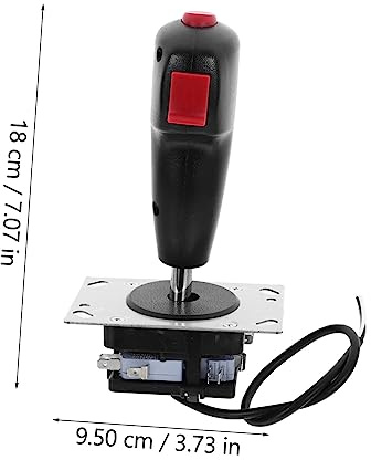 CIYODO Wiederverwendbarer Flight Stick Joystick mit Vibrationsfunktion und Mikroschalter Präziser Steuergriff für Flugsimulatoren und Vielfältige Spiele Einfacher Aufbau Kompatibel mit Pc