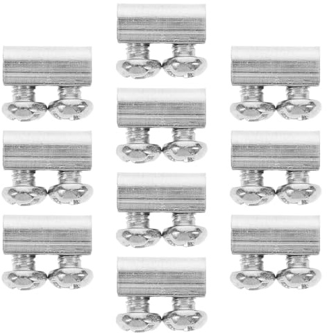 Sewroro Lot de 30 Clips Câbles en Acier 3 MM Réglables Supports Métalliques pour Câbles de Luminaires Suspendus Fixation Solide et Antidérapante Adaptés à la Décoration Intérieure