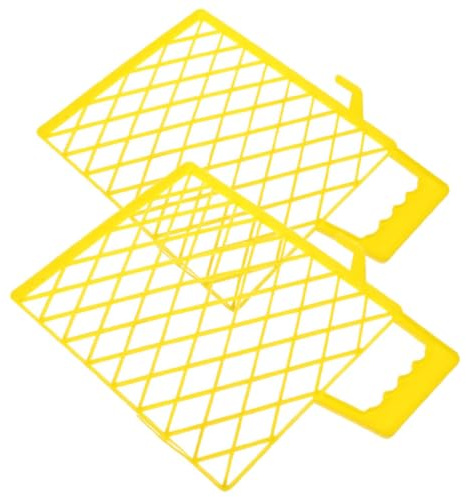 HOMOCONO 2 Stück Kunststoff Farbwanne Einsatz mit Abstreifgitter Langlebiges Paint Tray Liner Mesh für Effiziente Farbfiltration Wiederverwendbar und Organisiert für Heimwerker und Profis