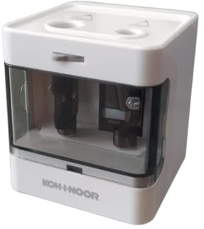 Koh-I-Noor KIN Elektrischer 2-Loch-Würfelspitzer mit Behälter DAS8044