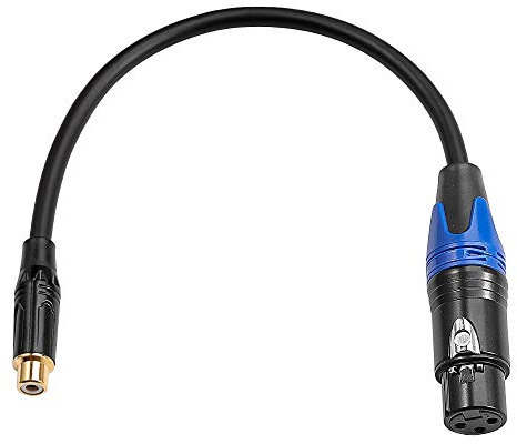 Disino Female XLR to RCA Female Cable, RCA to XLR Female Converter Audio Adapter Patch Cable - 3.3 feet