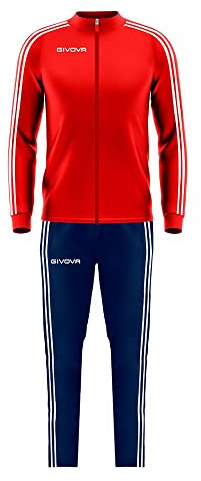 Givova Unisex Revolution Summer Jumpsuit, Rouge/bleu, s