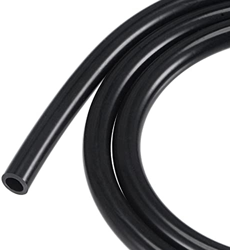 sourcing map Silikon Schlauch 6mm ID 9mm AD 3,3ft für Wasserschlauch Luftschlauch Schwarz
