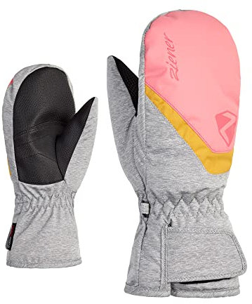 Ziener Kinder LORIANO Ski-Fäustling/Wintersport | wasserdicht, atmungsaktiv, pink Vanilla, 7