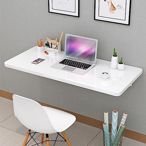 OKATOR Wall Mounted Tables Fold-down Drop-leaf Table Computer Desk Laptop Table Workbench For Small Spaces Foldable Bar 60cm 70cm 80cm 90cm 100cm 120cm (Size : LxW - 40x25cm/15.7x9.8in)