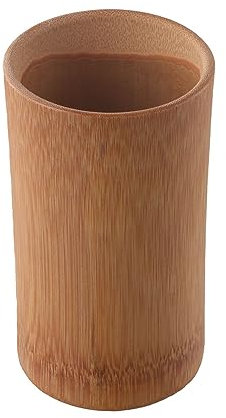 Leadigol Zahnbürstenhalter aus Bambus, 1 Stück, Zahnpasta-Halter aus Bambus, Stifthalter, Zahnbürstenhalter, Make-up-Pinselhalter