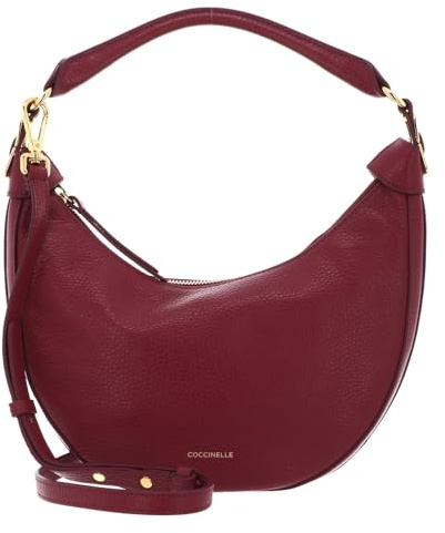 Coccinelle Sunnie Handbag Grained Leathert Garnet Red