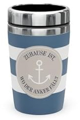 Thermobecher Isolierbecher Thermo Kaffeebecher To Go 240ml (Anker Zuhause)
