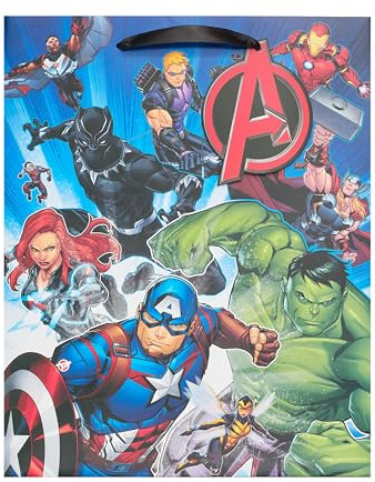 UK Greetings Marvel The Avengers Große Geschenktüte für Jungen, Helden-Design