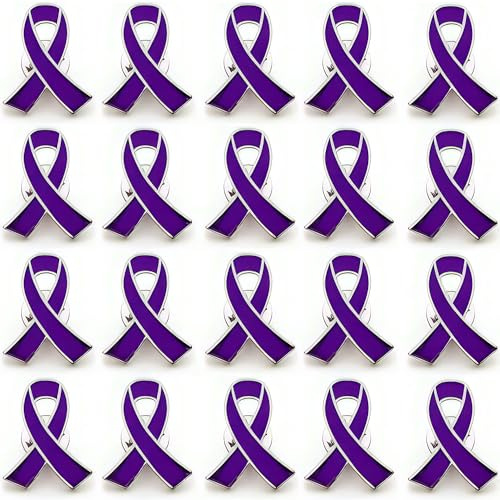 20 Pcs Épingles à Ruban, Sensibilisation au Cancer du Sein Épinglettes, Ruban Broches, Broches de Sensibilisation au Ruban, Épinglettes de Sensibilisation au Cancer, pour la Décoration