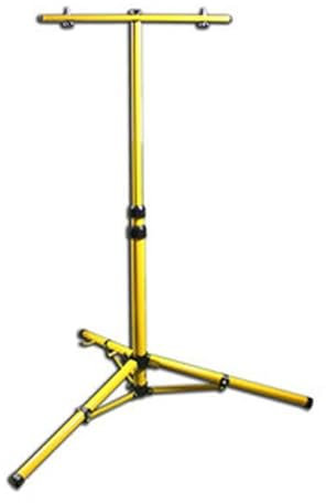 Trípode doble para focos: altura ajustable, estabilidad mejorada, compatible con múltiples accesorios; ideal para fotografía y videografía.